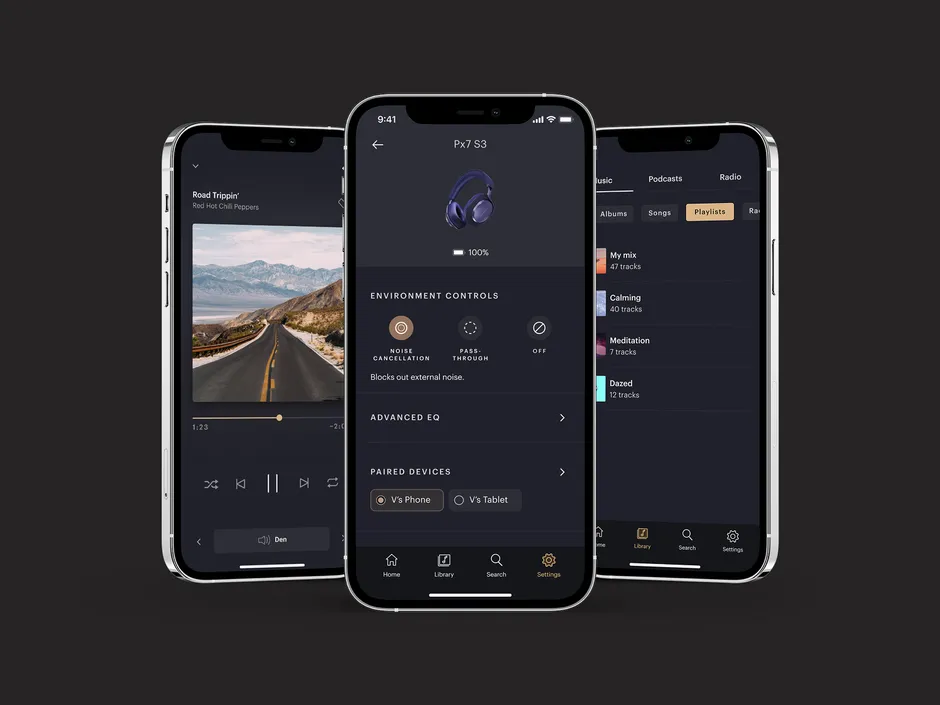 Bowers & Wilkins Px7 S3 app companion