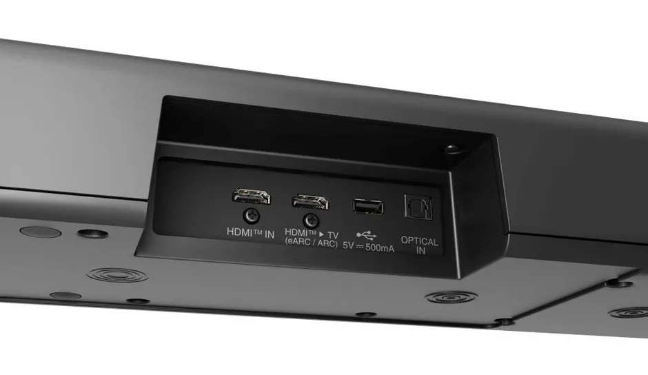 Pannello connessioni della soundbar LG S95TR