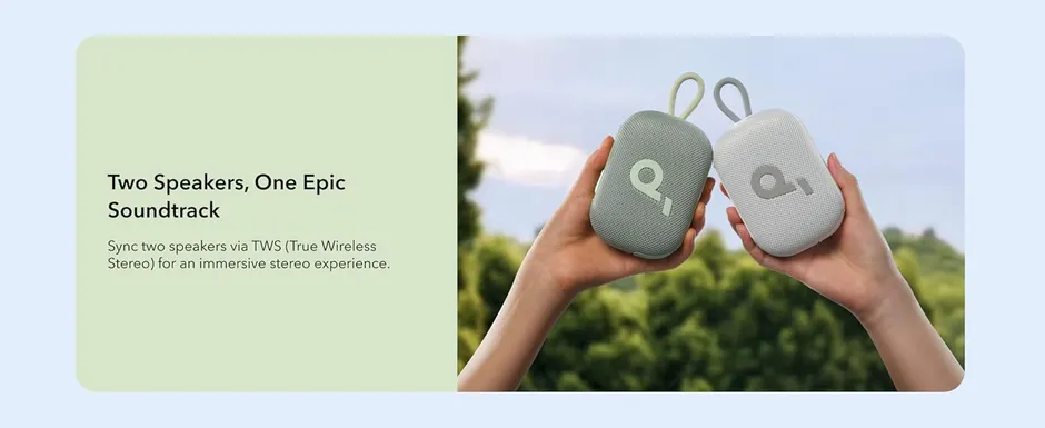 Soundcore Select 4 Go abbinamento stereo tra due unità