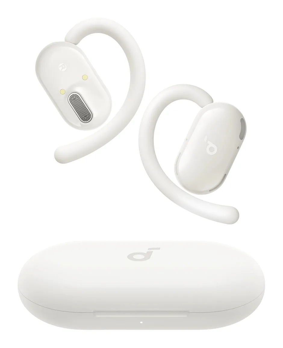 Soundcore V20i bianchi e custodia chiusa